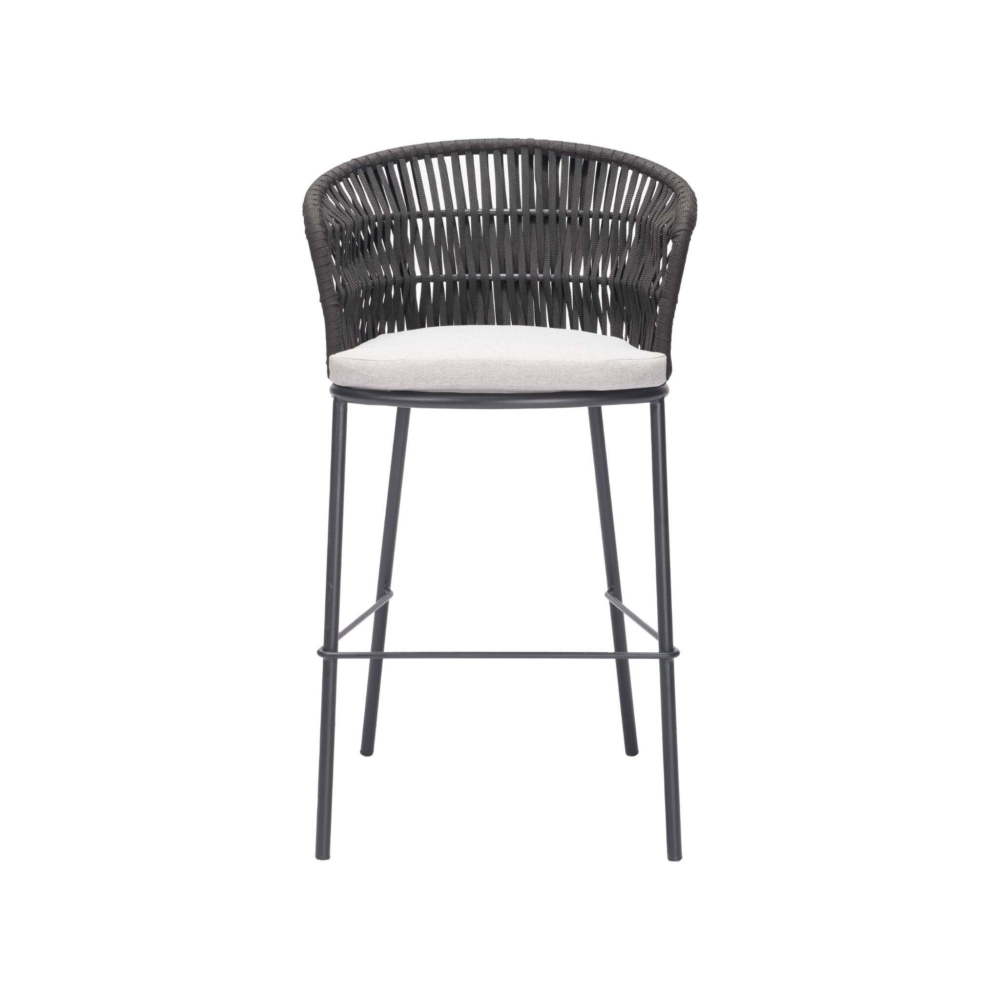 Banco Alto Tana en color negro visto de frente