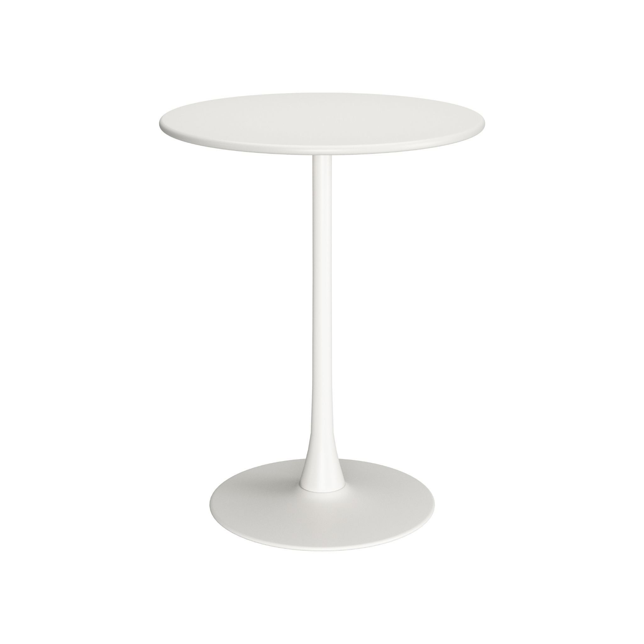 Mesa de Bar Saya blanca en vista lateral