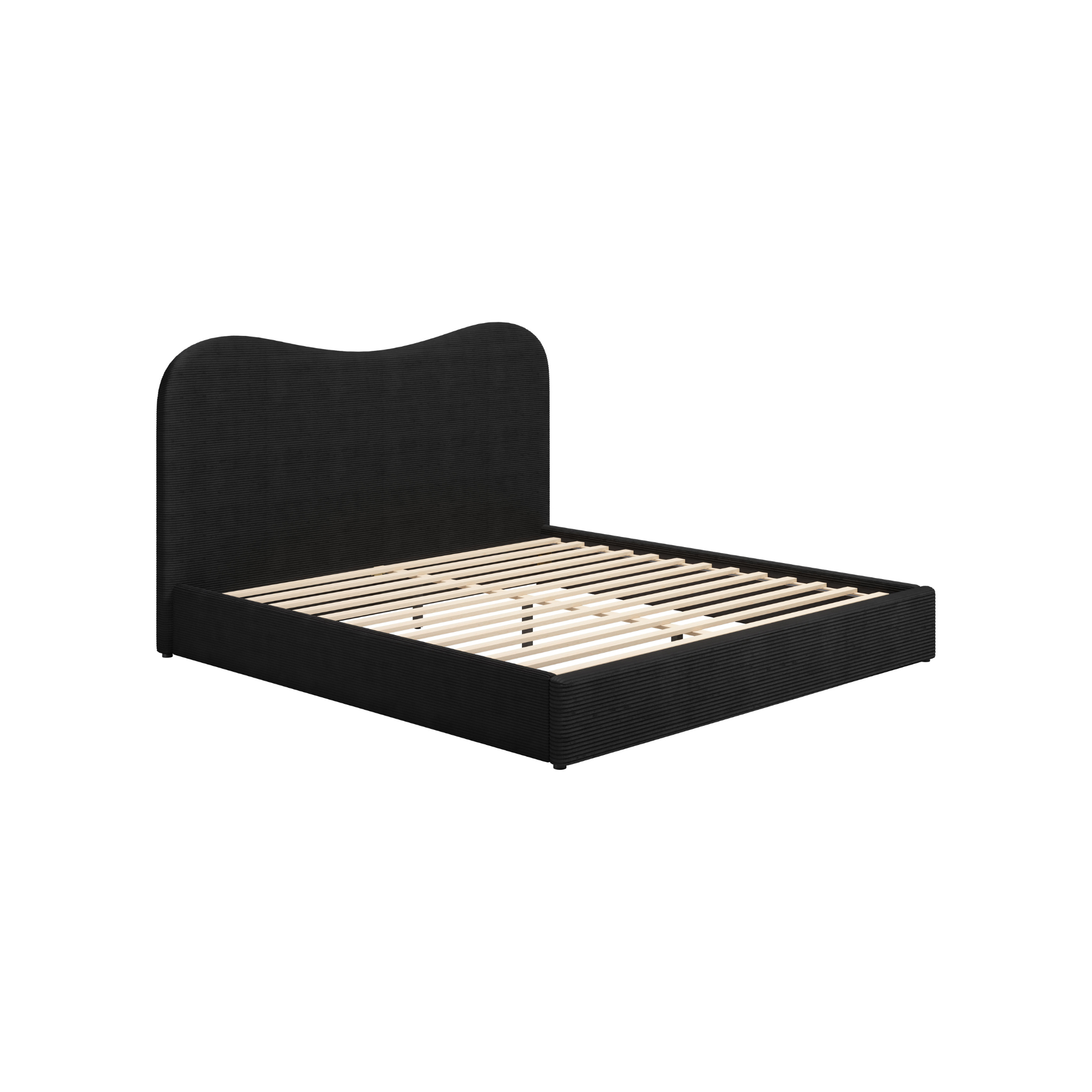 cama king sele vista en ángulo con diseño moderno y acabado elegante