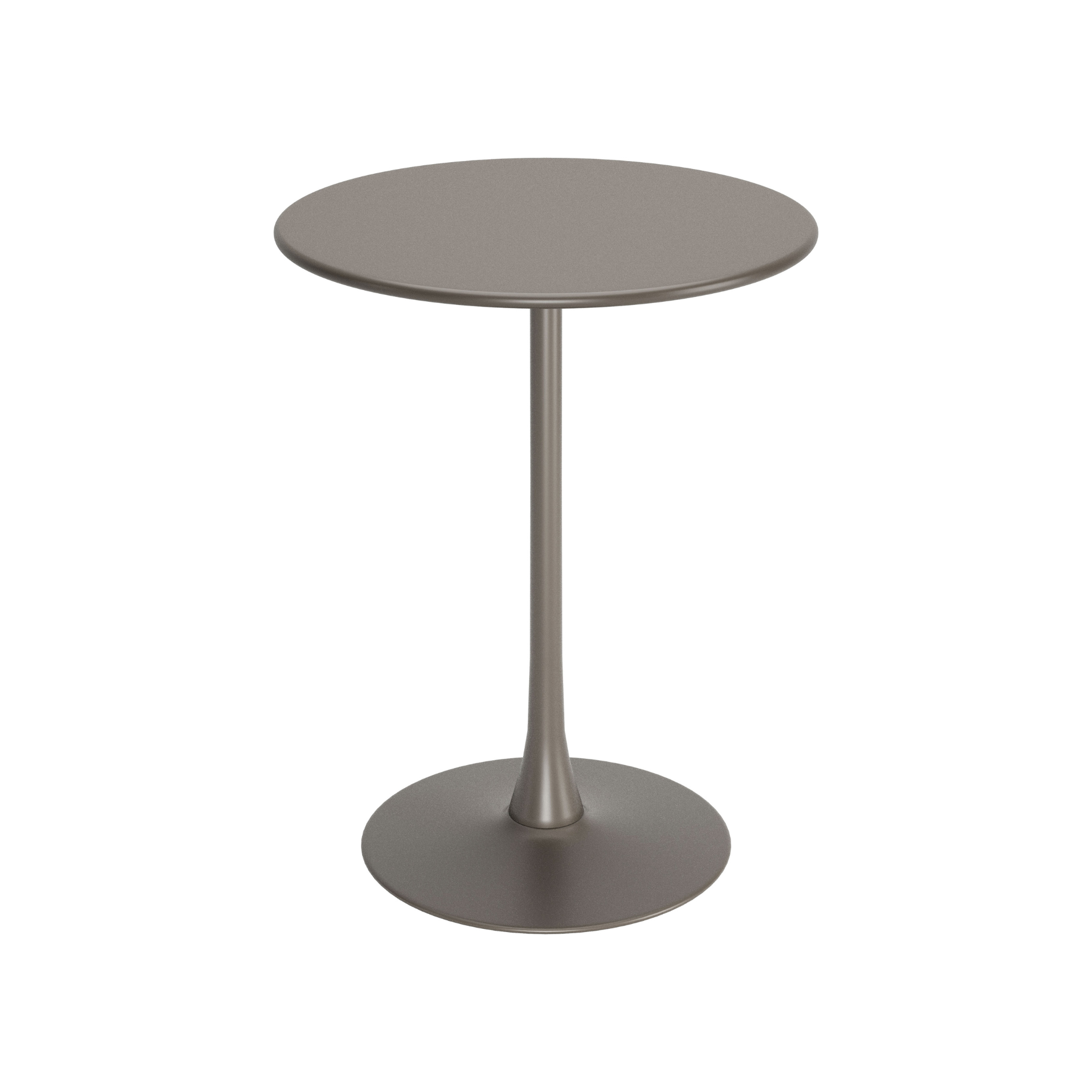 Mesa de Bar Saya en color taupe vista en ángulo